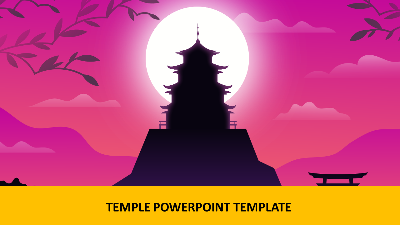 Temple PowerPoint Template Presentation Slides